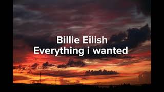 Billie Eilish - everything i wanted (Lyrics)