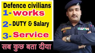 Defence Civilians in Indian Army | डिफेंस सिविलीयन का काम था उनकी सर्विस की जानकारी 👍