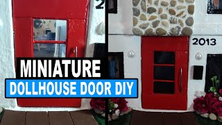 How to Make a Miniature Dollhouse Door