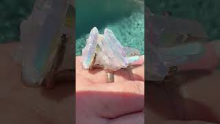 HUGE Angel Aura Ring ✨ #crystals #angel #shorts #short #gems #jewels #quartz #jewelry #gemstone