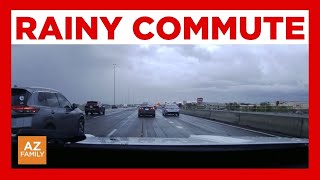 Rain hits Phoenix area for morning commute