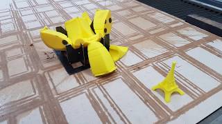 STM 3D waterjet cutting - eiffel tower, cube, foam