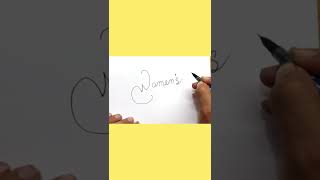 How to Draw Beautiful Women’s Day Drawing step-by-step for Competition 2022 #easydrawing #artwork