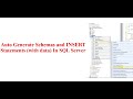 How to Generate Schema and Insert Scripts With Data In SQL Server for Backup or Testing.
