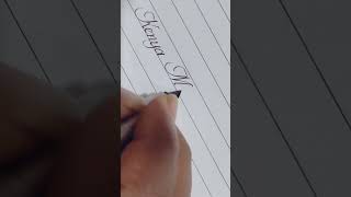 super clean italics handwriting #handwriting #calligraphy #handwritten #italics #youtube #shorts