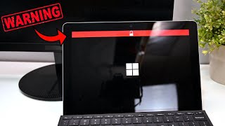 Red Unlock Bar Fix Microsoft Surface