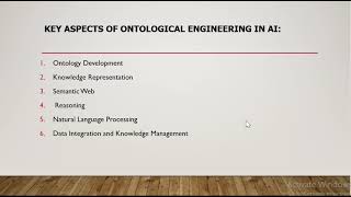 Ontology Engineering  |Artificial Intelligence | Ms. S. Swetha, AP/CSE , RMDEC,