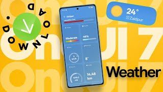 Download Samsung OneUI 7 Weather App On Any Android