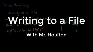 2.2.3 File Writing - Revise GCSE Computer Science