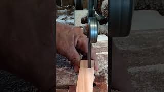 Wood resizing trimming on bandsaw machine #short #shorts