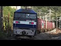 【jr貨物 ef200 2号機 dd51 857号機 無動力回送 コキ21b 貨物列車2072レ 2018.10】