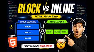 Block vs Inline Elements in HTML | Complete Beginner Guide