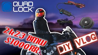 Motorcycle Phone Mount by Quad Lock | 2023 BMW S1000RR | DIY