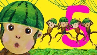 Five Little Monkeys Jumping on the Bed - CoComelon Nursery Rhymes & Kids Songs