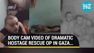 Israel Releases Video Of Gaza Rescue Op; Officer Fist Bumps Hostage Amid Intense Firing | Watch