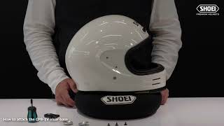 [ SHOEI Official ] How to remove and attach the CPB-1V visor base