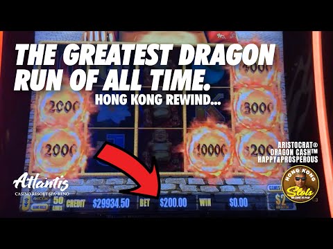 THE GREATEST DRAGON RUN OF ALL TIME TOOK 1K IN FREE PLAY AND FINISHED WITH 58000 IN CASH!