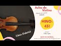 Vídeo Aula dos Hinos Naturais  - Violino CCB (RJM) - Hino 431