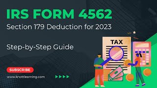 IRS Form 4562 (Depreciation & Amortization) - Claim Section 179 Expense | Step-by-Step Guide