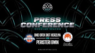 Ofek Dist Herzliya v Peristeri bwin - Press Conference | Basketball Champions League 2022/23