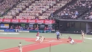 外崎修汰ナイスラン！ 田中将大のワイルドピッチでホーム生還！ 同点！【西武vs楽天】2022/7/23