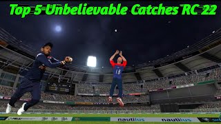 Top 5 Unbelievable Catches Real cricket 22 | Real cricket 22