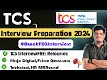 TCS NQT Interview Preparation 2024 | Free Resources | Ninja, Digital, Prime (TR, MR, HR) Questions