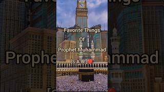 Favorite things of Prophet Muhammad [S.A.W.]❤Part-2 ☪️ #shorts #muhammadﷺ
