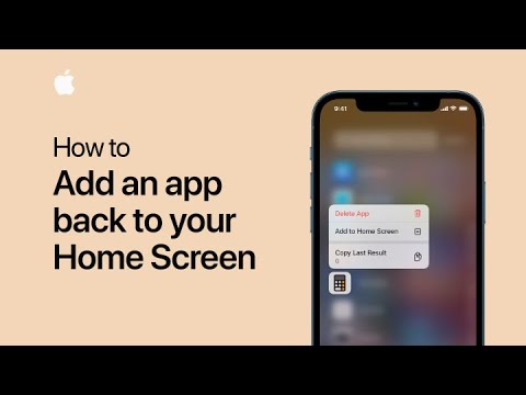 How to add an app to your Home screen on iPhone and iPod touch — Apple Support