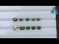 natural green zircon lot from sri lanka