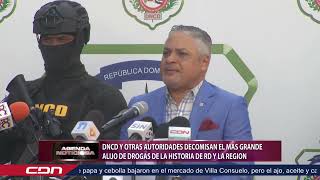 DNCD y otras autoridades decomisan el más grande alijo de drogas de la historia de RD y la región