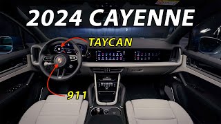 2024 Porsche Cayenne interior mixes 911 and Taycan features!