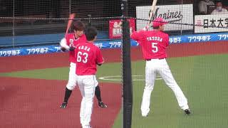 20.8.18　全力で素振り！和田-安田-中村奨吾-菅野　千葉ロッテ対福岡ソフトバンク