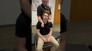 Neck pain fix with a partner #chiropractic #portland #wellness #neckpain