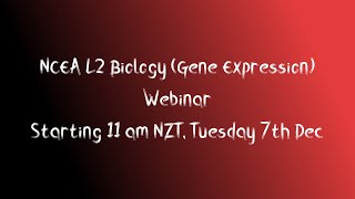 NCEA Level 2 Biology: Gene Expression AS 91159