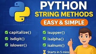 Python String Methods Explained in Easy Way | With Examples
