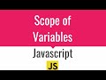 Javascript - Scope of Variables - Global and local variables