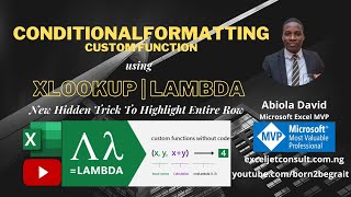 CONDITIONALFORMATTING Custom Function with XLOOKUP and LAMBDA