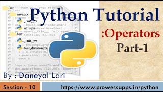 #10 Python Tutorial for Beginners | Operators in Python | Part 1