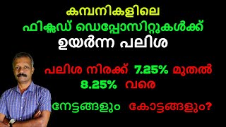 കമ്പനികളിലെ ഫിക്സഡ് ഡെപ്പോസിറ്റുകൾക്ക് ഉയർന്ന പലിശ | COMPANY FIXED DEPOSITS