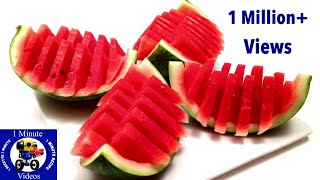 How to Quickly Cut and Serve a Watermelon / Cutting Skills, Fruit Decoration, Ga