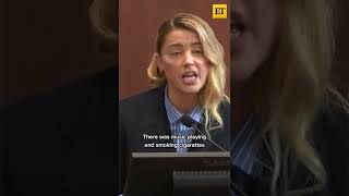 Amber Heard testifies on the first time Johnny Depp allegedly hit her #shorts