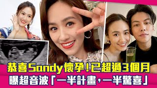 恭喜Sandy吳姍儒懷孕！已超過3個月　曝超音波「一半計畫，一半驚喜」