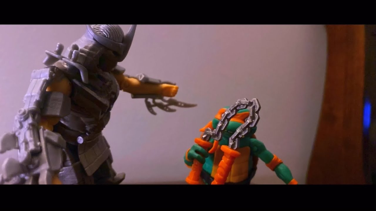 TMNT Stop Motion - Shredder Kidnaps Mikey!!! - YouTube