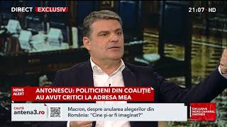 Ediție Specială Antena 3 CNN: Radu Tudor în Dialog cu Crin Antonescu