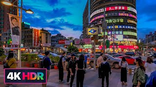 Taipei Walk-東區肉桂捲市集-忠孝東路小巷散步｜Lively Market in Da'an District｜4K HDR