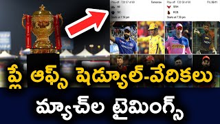 IPL 2020 Playoffs Schedule, Venues And Timings | Dream 11 IPL | Telugu Buzz