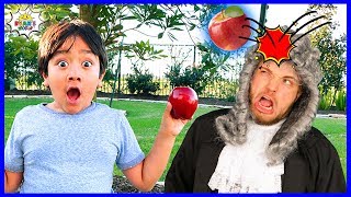 Ryan Learns about Isaac Newton and Gravity! | Educational Video with Ryan's World