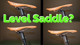 Saddle should be level....Or should it? | What's the correct saddle tilt?