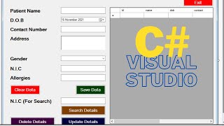 Complete CRUD in C# With SQL | Insert Delete Update Search in SQL using | Part 1